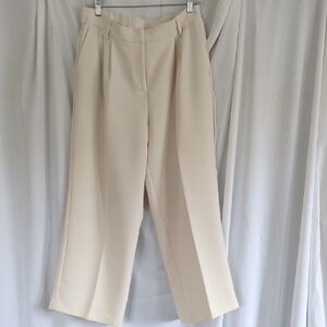 Joie Soft Cream Wide-Leg Trousers